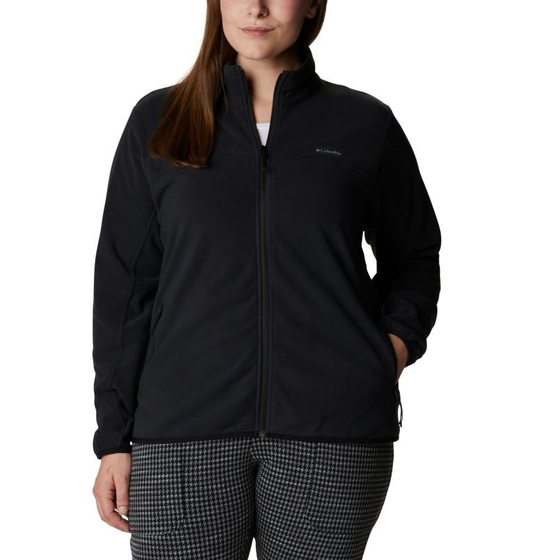 Women\'s Columbia Ali Peak Full Zip Fleece Jackets Black | Plus Size CA-HA186